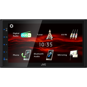 JVC KW-M180DBT - 6.8” Touchscreen Digital Media AV Receiver Built-In DAB Bluetooth Stereo