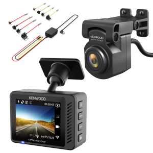 Kenwood DRV-A310W DashCamera 2.0" LCD HD + Rear Camera HD Recording & Wireless Link With 20GB SD & Hardwire