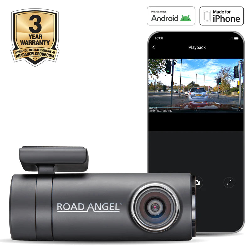 Road Angel Halo Drive 2 1440p QHD Dash Cam (Now Type C)