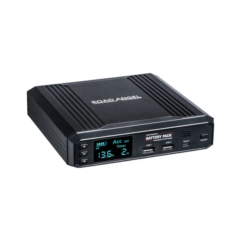 Road Angel RA-BP8000 Halo 12V/24V Universal Dashcam Reserve Battery Pack – For Extended Parking Mode!